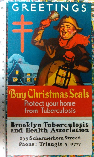 1937 Christmas Seal Poster with text