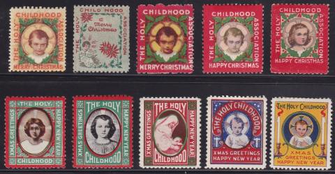 Holy Childhood Christmas Seals 1918-27