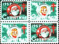 1957 US Christmas Seal