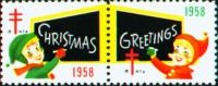 1958 US Christmas Seal