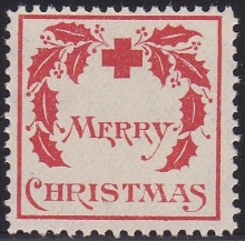 1907 type 1 US Christmas Seal, Fine