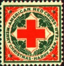 1910 US Christmas Seal, fine centering