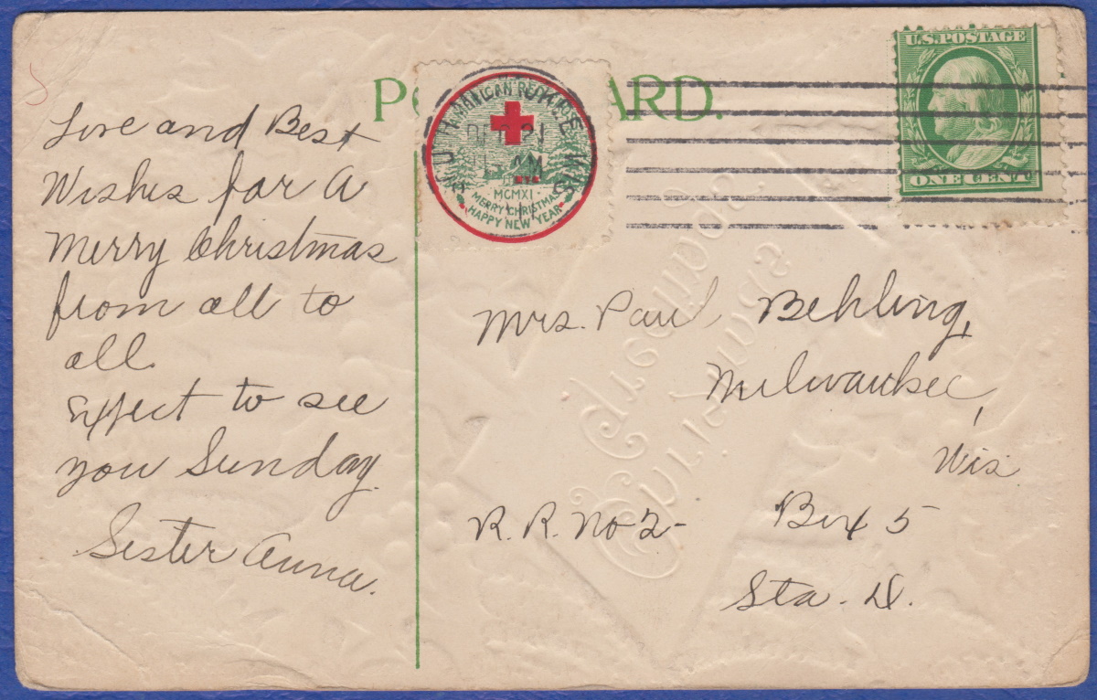1911 type 2 Christmas Seal Tied On