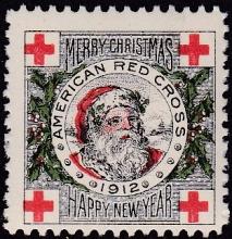 1912 US Christmas Seal, very fine centering
