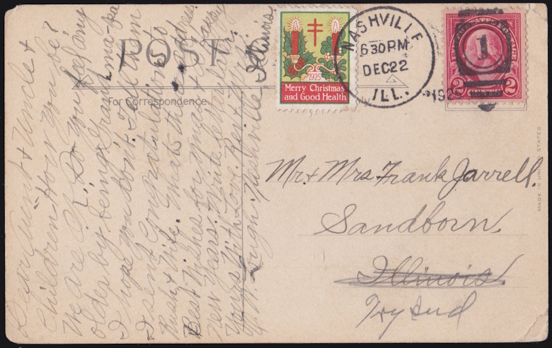 1925-2 tied on Christmas Seal
