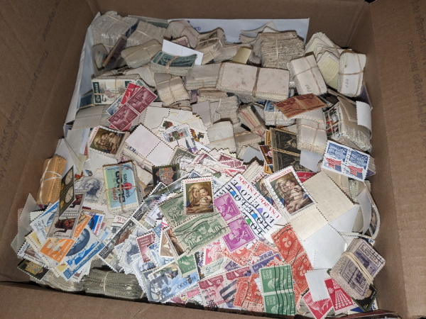 Bundles of US & Canadian Postage Stamps
