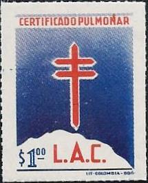 Colombia #50A TB Christmas Seal