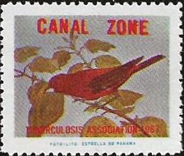Canal Zone #7 TB Christmas Seal