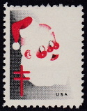 1951 Christmas seal error, red & black only