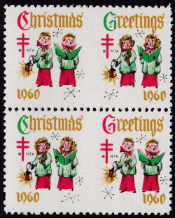 1960 Christmas seal perforation experiment, HPIB block