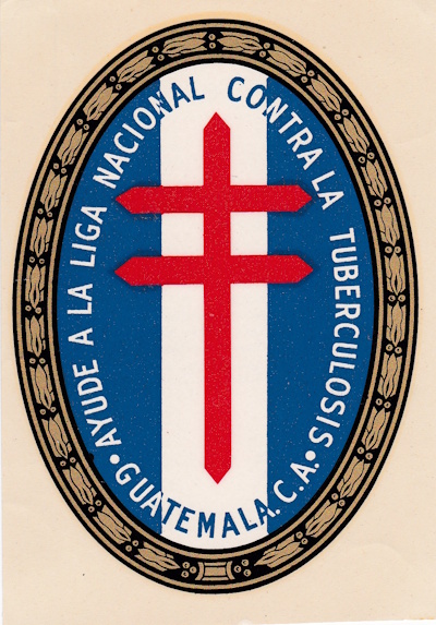 Guatemala #1 1949 RARE tuberculosis window label