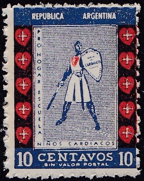 Argentina Red Cross #51.1 Knight and Sword