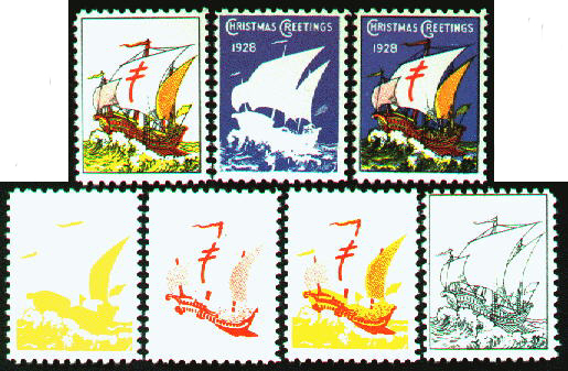 1928 progressive color proof set 1928 progressive color proof set