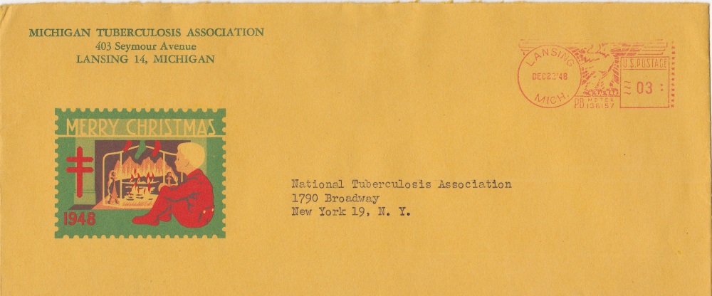 1948 Christmas Seal Campaign Envelope