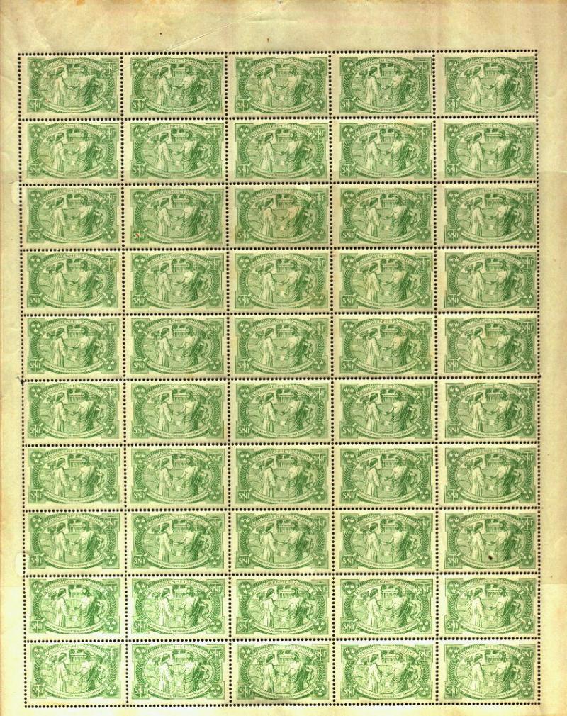 Sweden 1907 Aesculapius with Serpent TB Sheet