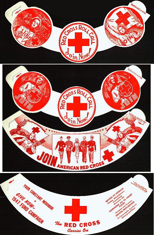Red Cross, USA, Milk Bottle Collar Set