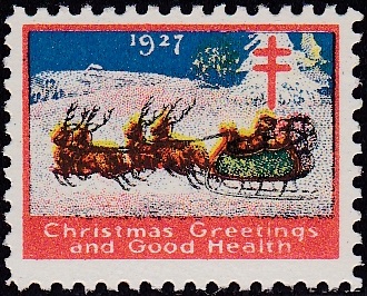 1927 type 1 US Christmas Seal
