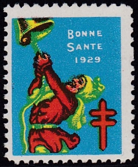 1929 US Lookalike Christmas Seal, French Canada