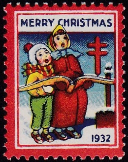 1932 US Christmas Seal, plate B