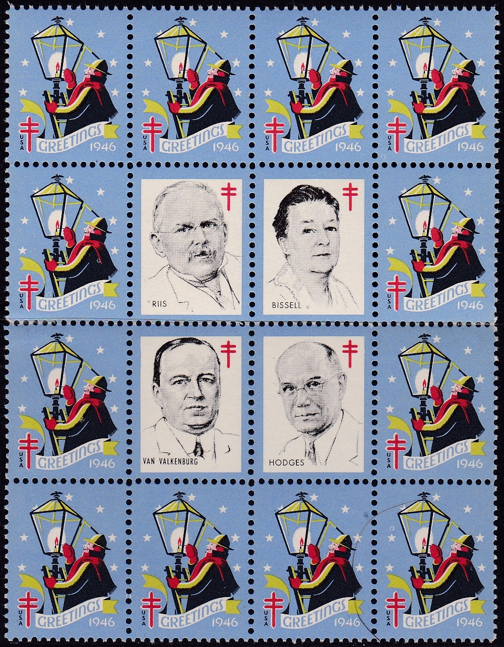 1946 US Christmas Seal portrait block 1946 US Christmas Seal portrait block