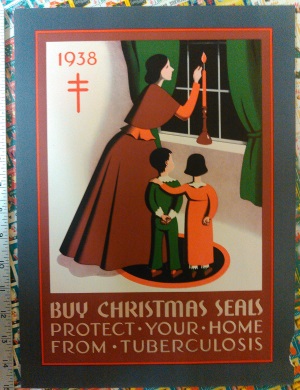 1938 Christmas Seal Poster