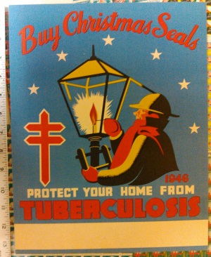 1946 Christmas Seal Poster on card