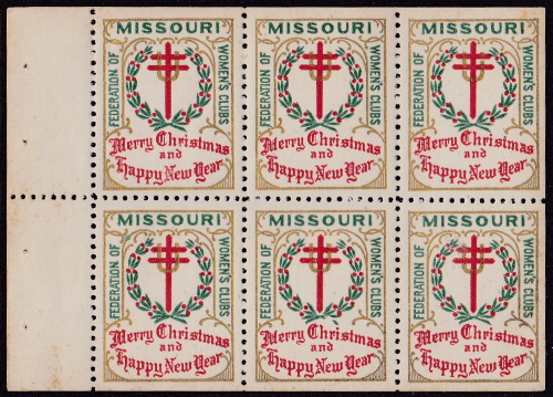 US Local TB Christmas Seals - Federated Women's Club