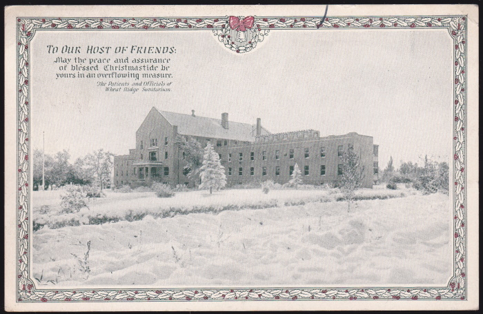 Early Official Wheat Ridge Postcard, US local TB
