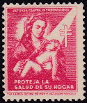 Mexico 1943 type 1 TB Christmas Seal