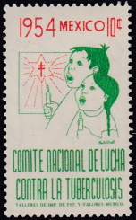 Mexico 1954 TB Christmas Seal