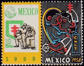Mexico 1958 TB Christmas Seal
