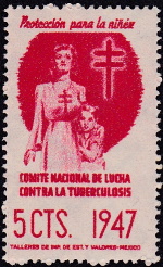 Mexico 1947 TB Christmas Seal