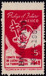Mexico 1949 #7.1 TB Christmas Seal