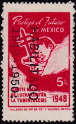 Mexico 1949 #7.1a TB Christmas Seal