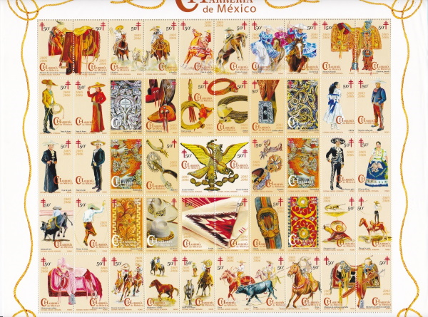 2005 Mexican TB Christmas Seal Sheet