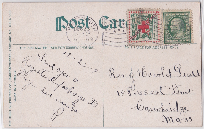 1909 New Hampshire tied on