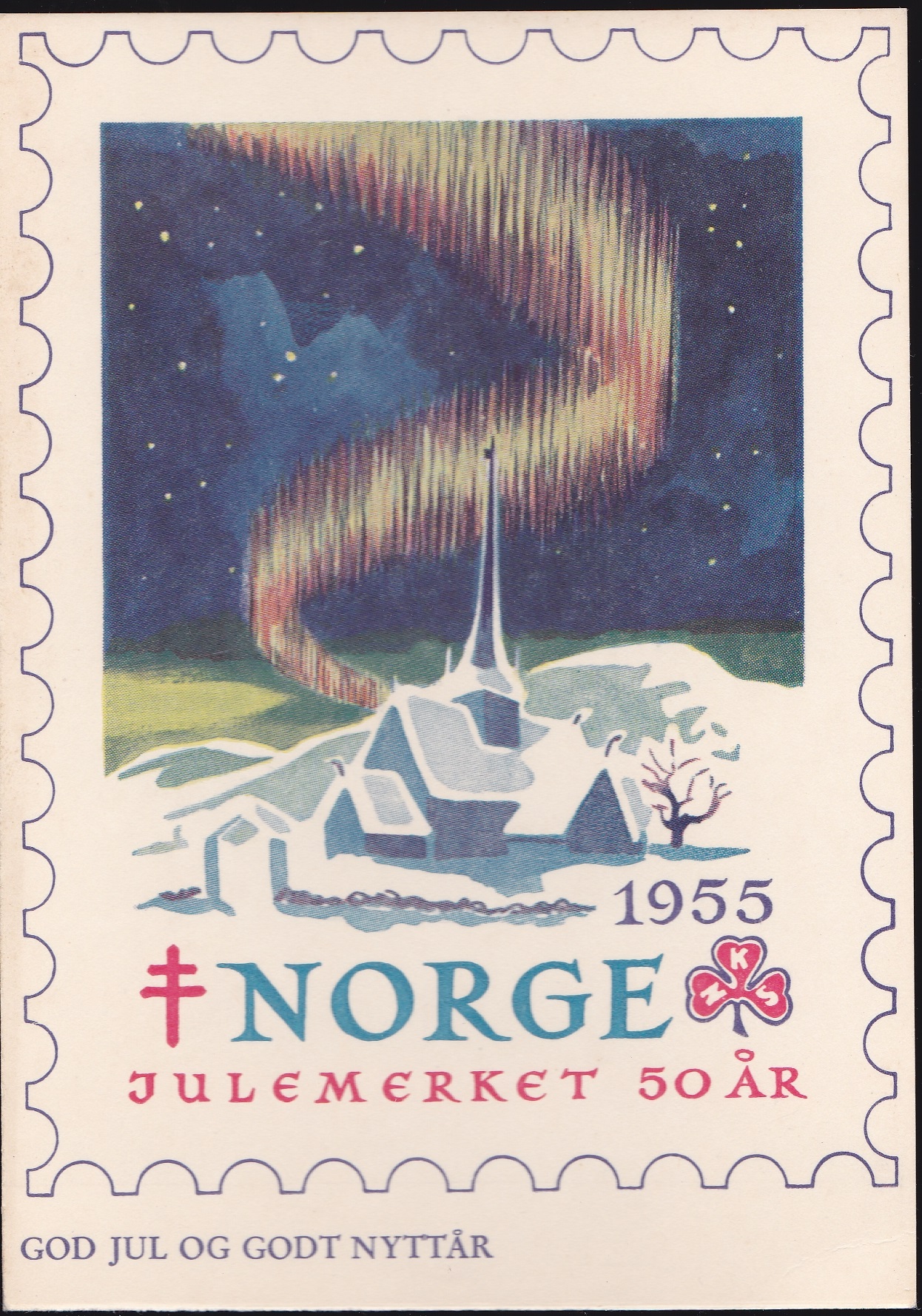 1955 Norwegian TB Postcard