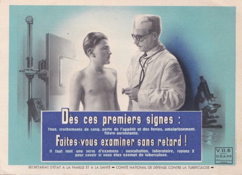 French Tuberculosis postcard