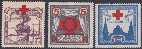 Russia Red Cross set of 3