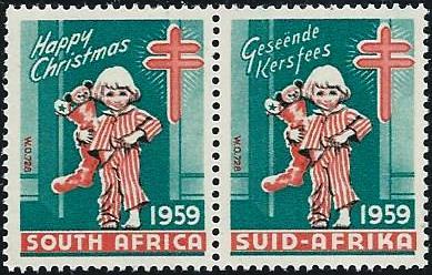 South Africa #33 TB Christmas Seal
