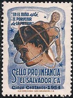 El Salvador #26 TB Christmas Seal