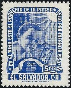 El Salvador #28 TB Christmas Seal