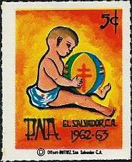 El Salvador #60 TB Christmas Seal