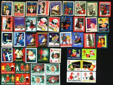 1924-65 US Christmas Seal set