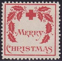1907 type 1 US Christmas Seal, Fine 1907 type 1 US Christmas Seal, Fine