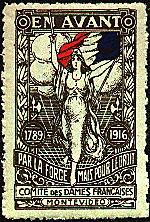 Uruguay,1916 Red Cross? Poster Stamp