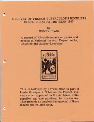 A Survey of French TB Christmas Seal Booklets