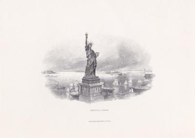 1986 Garsky Statue of Liberty Engraving