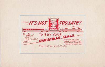 Original Art for 1950 Christmas Seal Reminder Card