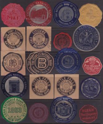 Poster Stamps, US Federal Reserve, State & Local Seals